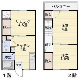 コーポ渡辺【03号室】の間取り