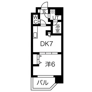スプランディッド新大阪III【13階】の間取り