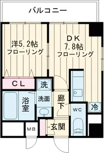 ジョワ コーオペラシオン【5階】の間取り