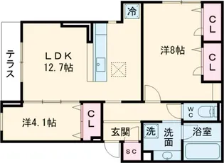 CASA DE MANA 吉祥寺 1【1階】の間取り