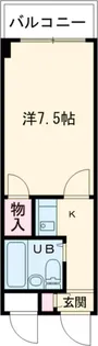 カオパレスNO.18【203号室】の間取り