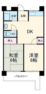 ハイツ米屋【5階】の間取り