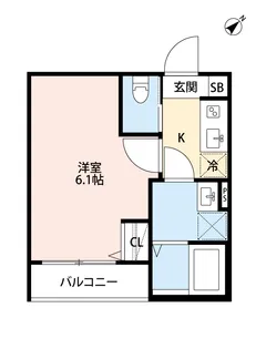 robot home 愛宕町B【1階】の間取り