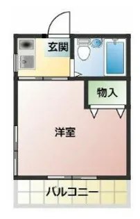 ドエル佐貫【101号室】の間取り
