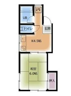 中村荘【1階】の間取り