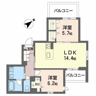 TRUST MAISON 京【4階】の間取り