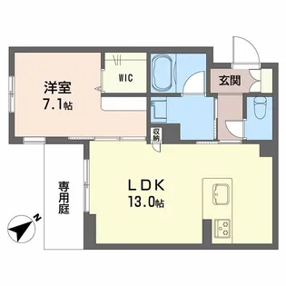 TRUST MAISON 京【1階】の間取り