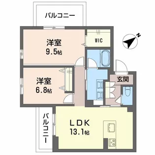 TRUST MAISON 京【4階】の間取り