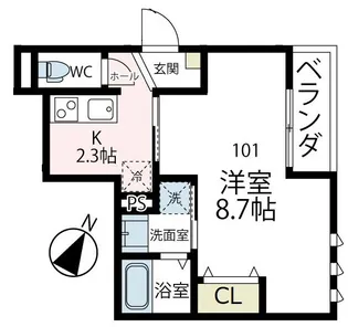 (仮称)ユアメゾン弘明寺町(ユアメゾングミョウジチョウ)【1階】の間取り