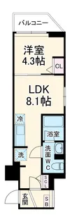 Alivis篠崎【0403号室】の間取り