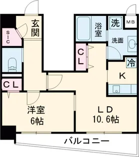 サンタグリュス武蔵小山【4階】の間取り