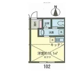 フェリーチェ上反町A棟【1階】の間取り