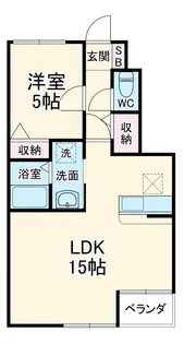 砂子の家 A棟【1階】の間取り