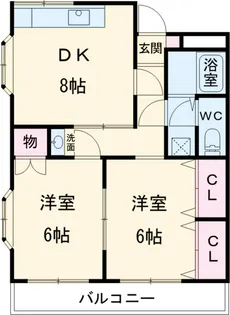 ロングエイトⅡ【4階】の間取り