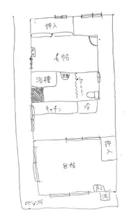 松山コーポ【305号室】の間取り