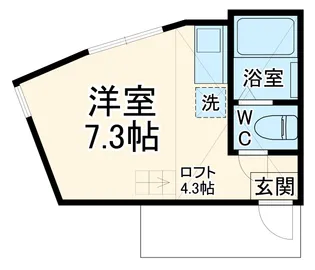 ユナイト追浜ハンプトン【1階】の間取り
