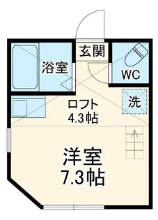 ユナイト追浜ローズウッド【2階】の間取り