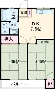 ネギビレッヂⅡ【1階】の間取り