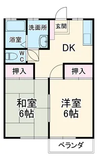 第2白馬荘【201号室】の間取り