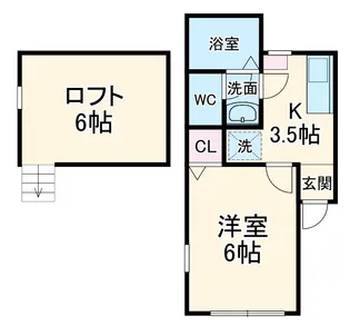 トワ・ヴェール【1階】の間取り
