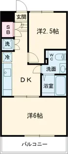 スターハイツ祖師谷大蔵【103号室】の間取り