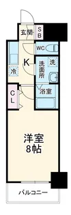 エスリード金山クラッシィ【7階】の間取り