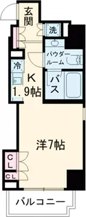パークアクシス新板橋イースト【804号室】の間取り