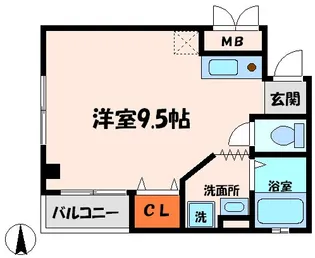 フリーディオ門真Ⅵ【2階】の間取り