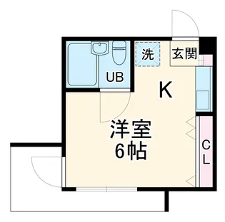 イレブン大久保日大前【6階】の間取り