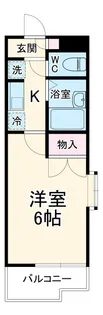 ロッキー星宮 A棟【1階】の間取り
