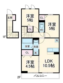 エクラン ウルー湘南N【202号室】の間取り
