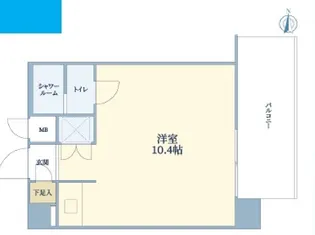 カーサ天神橋【7階】の間取り