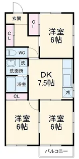 メゾングランベルデ【0201号室】の間取り