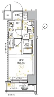 RELUXIA伊勢佐木長者町【1018号室】の間取り
