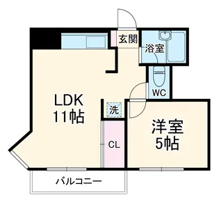 アーバンシティ壱番館【2階】の間取り