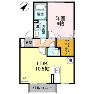 セジュール宮前 壱番館【201号室】の間取り