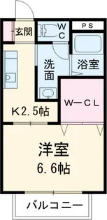 グリーンスマート B【201号室】の間取り