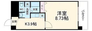 テルマーノ西洞院【6階】の間取り
