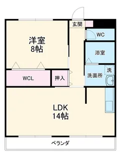 ベルフォーレ弐番館【402号室】の間取り