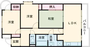 サンメゾン二色【402号室】の間取り