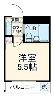 アメリカンドリーム【308号室】の間取り