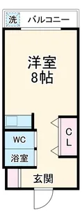 スカイハイツエサカ【2階】の間取り