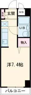 モナークマンション堀切菖蒲園【101号室】の間取り