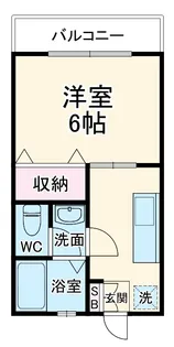 シャルムクリスチーヌ【201号室】の間取り