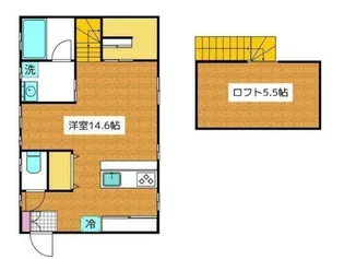コーポロペス【2F号室】の間取り