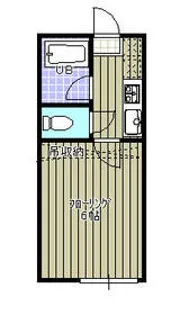 港町ハイリビング壱番館【203号室】の間取り