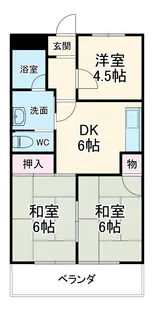 桔梗ビル【2階】の間取り
