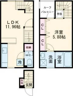 クラソ上北沢【2階】の間取り