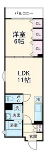 クリエオーレ打越町【1階】の間取り
