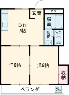 荒川マンション【3階】の間取り